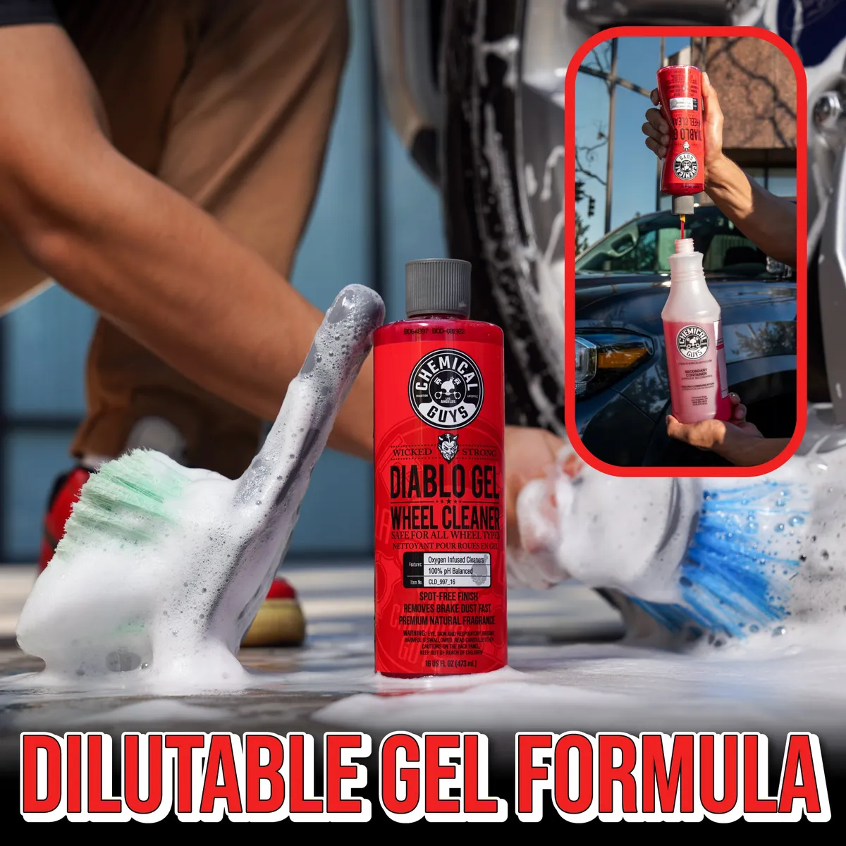Diablo Gel Wheel & Rim Cleaner Concentrated Suspension Rim & Wheel Cleaner (1 Gal) product image