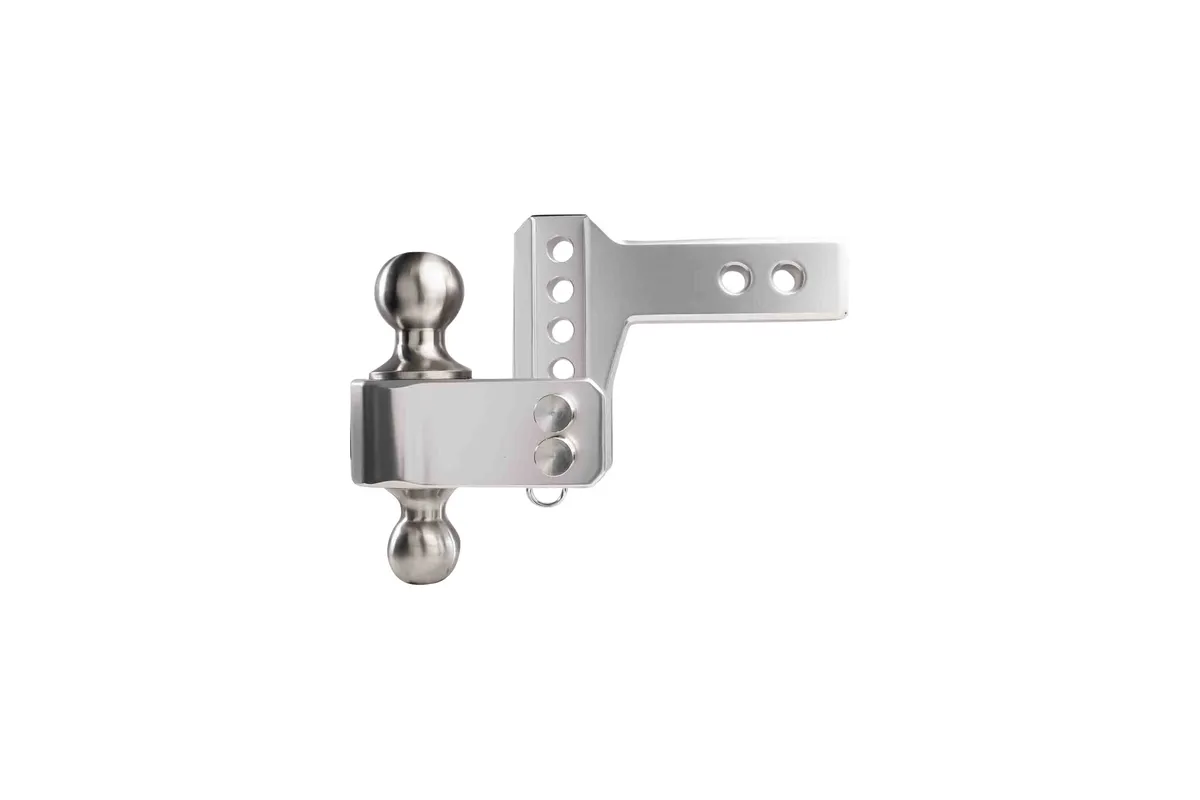 2.0" Aluminum Medium Duty Hitch 2" Drop/Rise w/ Stainless Steel Dual Ball product image