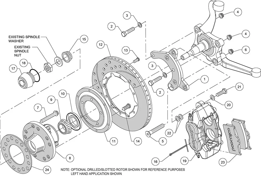 1960 - 1972 Dodge, Plymouth Forged Dynalite Pro Series Front Brake Kit - 140-11022 product image
