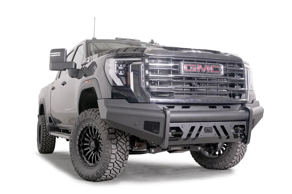 24c Sierra 2500/3500hd Steel Elite Sensor Front Bumper w/ no Guard Matte Black product image