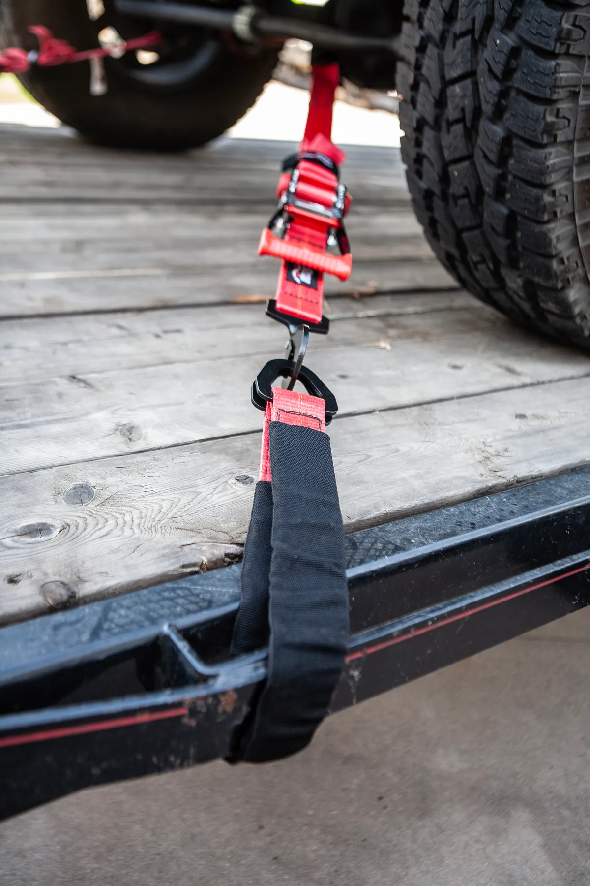 SpeedStrap 2in x 30in Axle Strap w/ D-Rings, Red - 10,000lb Max Capacity product image