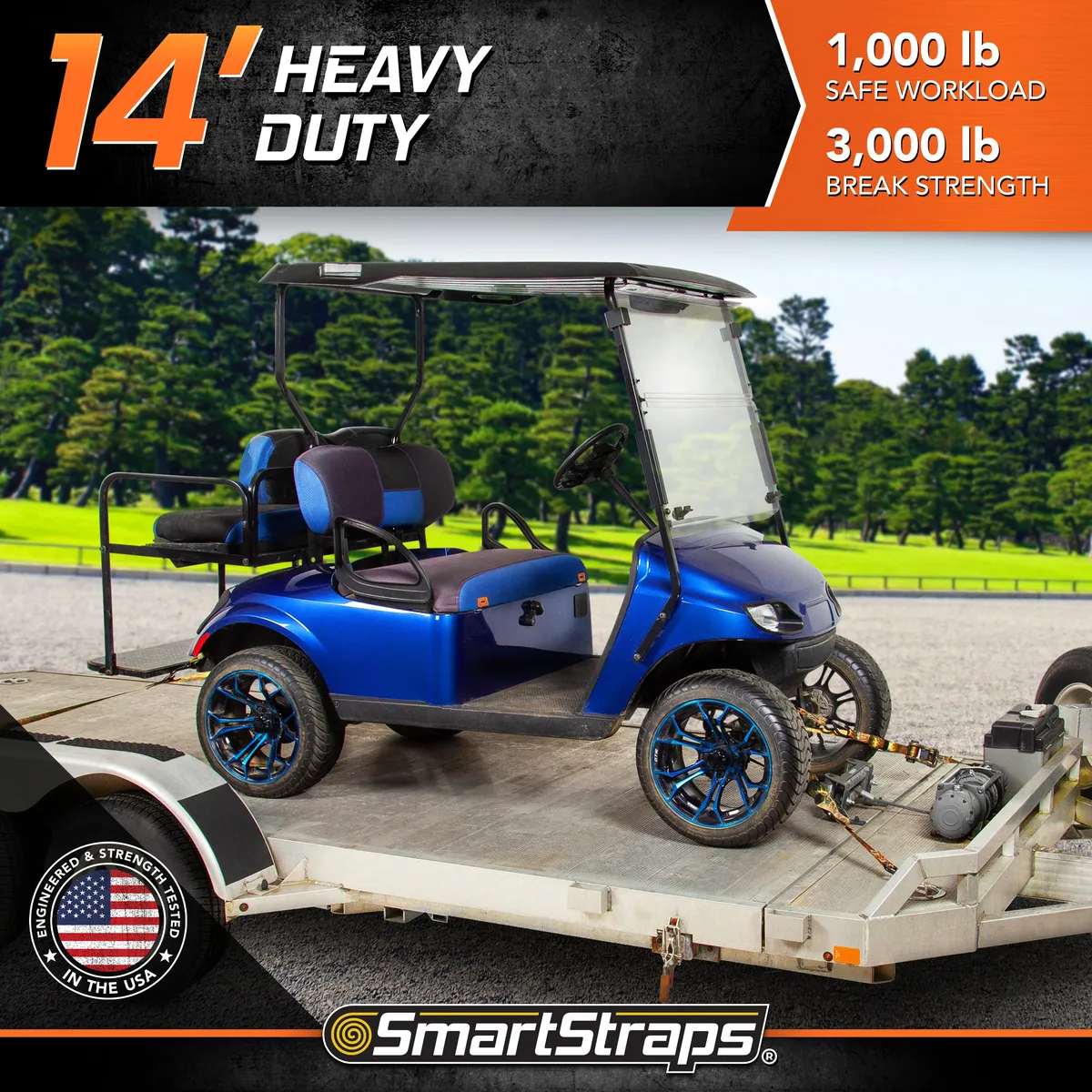 14ft 3000lb Camox Ratchet Tie Down 4 pk Camo product image