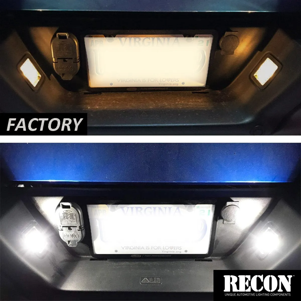 Ultra High Power 3-Watt White LED License Plate Illumination Kit - Fits Ford 15-17 F-150 17-19 Raptor product image