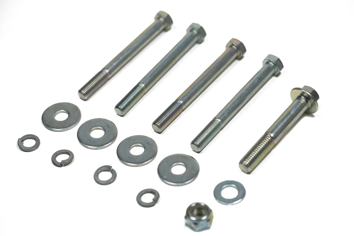 Sector Shaft Brace/Frame Side Track Bar Reinforcement Bracket Hardware Kit - JK/JL/JT STEEL Steering Box Only product image