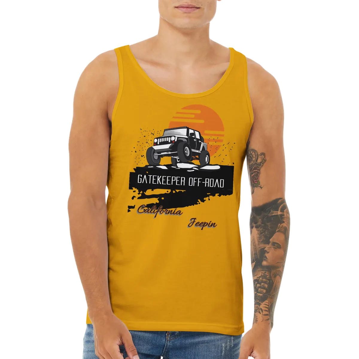 GateKeeper Cali Jeepin Premium Unisex Tank Top product image