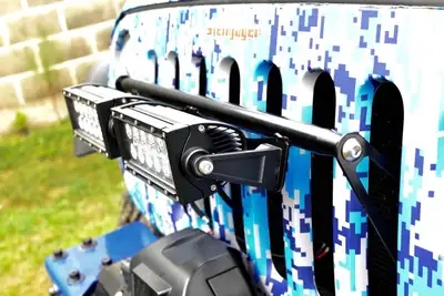 Steinjager Exterior Accessories 2007-2018 Light Mounts Grill Brackets and Lights Black