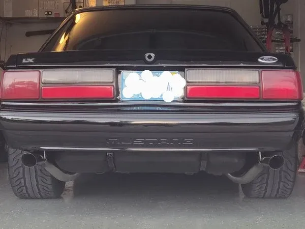 1986-1993 Mustang 3 Inch Tailpipe Exhaust Kit 304 Polished Stainless Steel Pypes Performance Exhaust product image