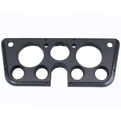 Lokar Gauge Bezel 67-72 GM P/U Carbon Fiber With Gray