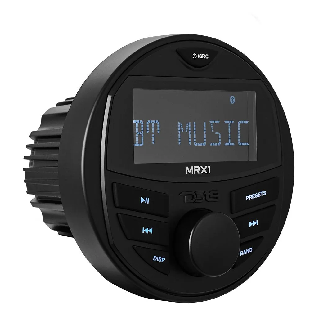 2 .75” | Lcd Screen | 1 Zone | 4 Volts Output | bt | Rds | 4 x 40 Watts | Silicone Cover 2 Zones Marine And Powersports Headunit product image
