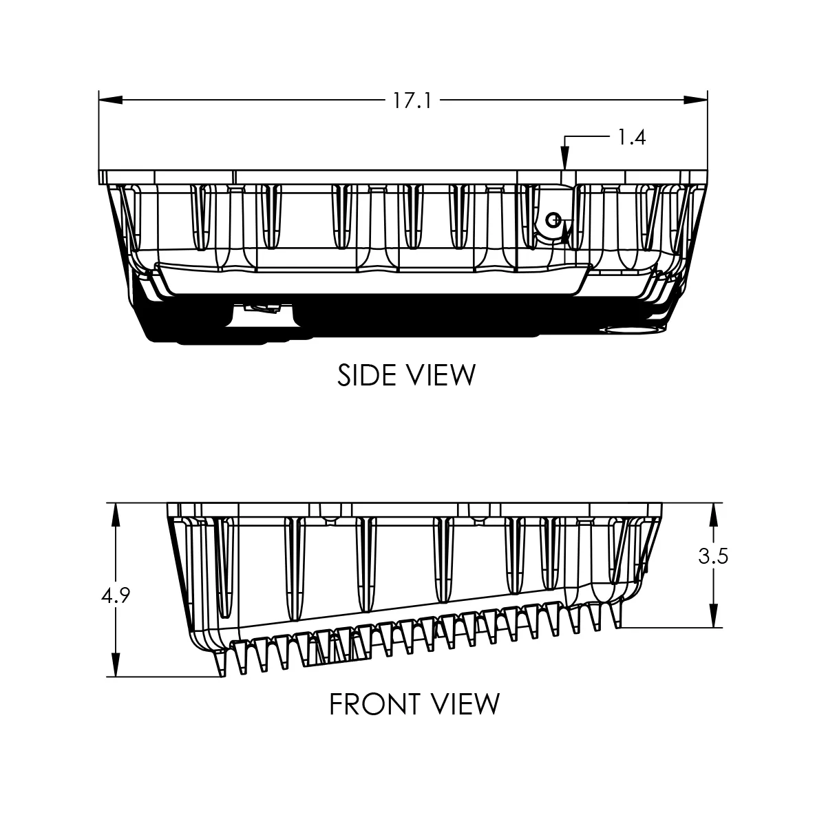 2007-2022 Ram Pickup 2500 w/ 68RFE Transmission Heavy-Duty Cast Aluminum Transmission Pan Brushed product image