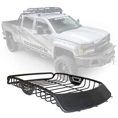 Go Rhino Go Rhino 59017T - SR10 Tubular Steel Roof Rack with Black Fairings - 60 Long - Textured Black