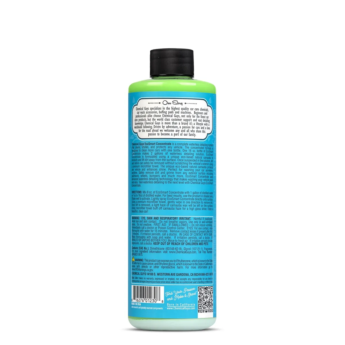 Chemical Guys EcoSmart Waterless Car Wash and Concentrate - 16oz product image
