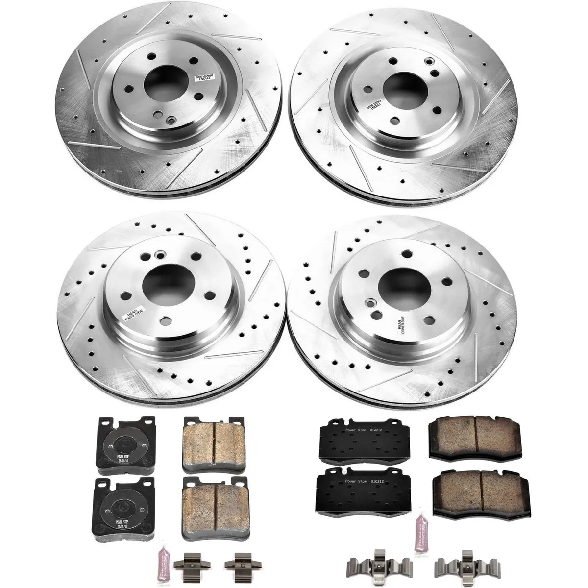 Z23 Evolution Sport Upgrade Kit: Drilled/Slotted Rotors; Carbon-Fiber Ceramic Pads W/Hardware; Pad Sensors product image