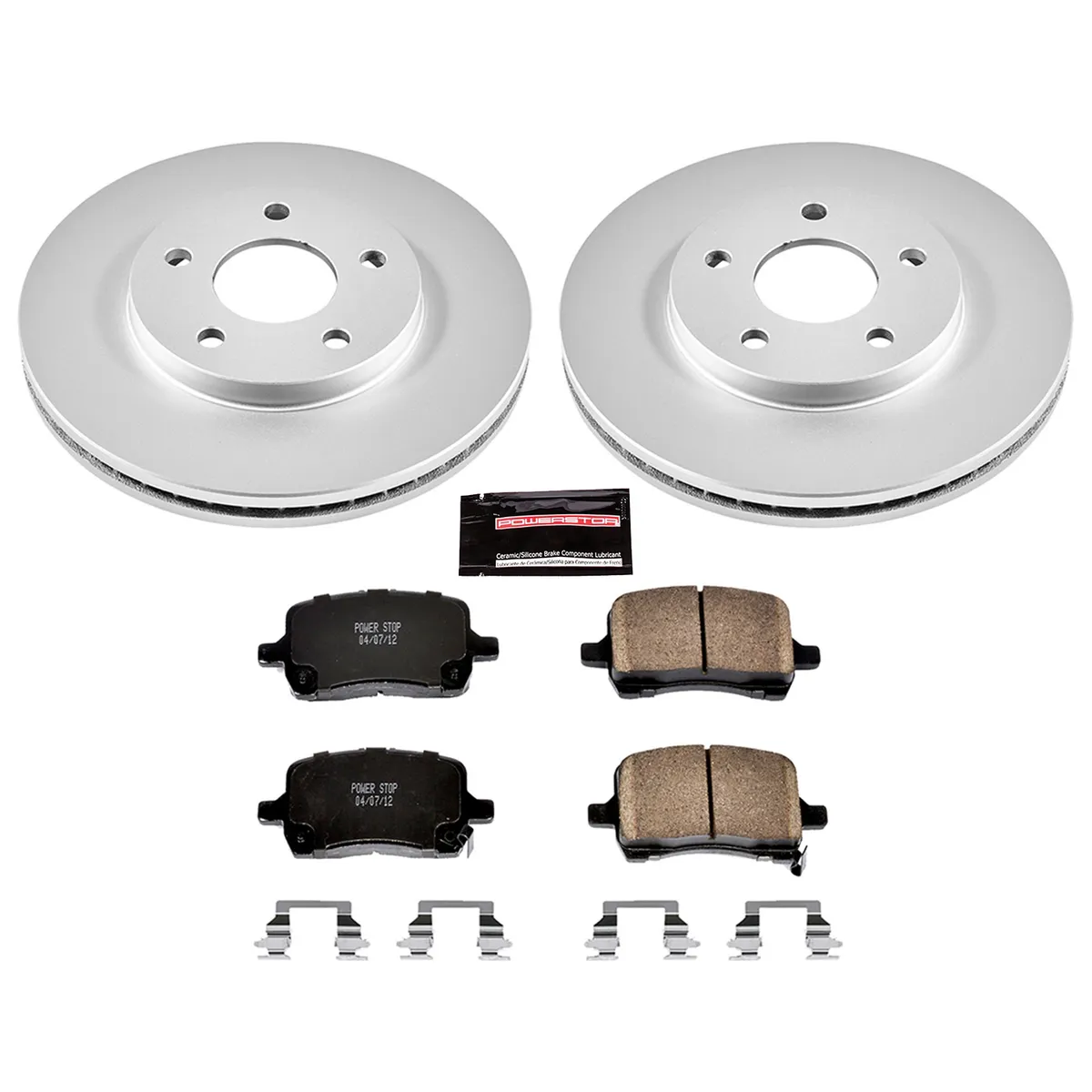 Z17 Geomet Coated Rotor Kit: Genuine Geomet Fully Coated Rotors; Ceramic Pads W/Hardware product image