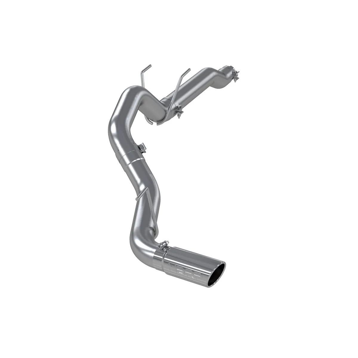 Armor Lite Filter Back Exhaust System; 3.5 in.; Incl. Tailpipe/Ext. Pipe/Hardware/4 in. Outlet Diameter Tip; Single Side Exit; Aluminized; product image