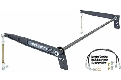 Rock Jock Antirock Sway Bar Kit 07-18 Wrangler JK 4 Door Rear Bolt-On Steel Arms RockJock 4x4