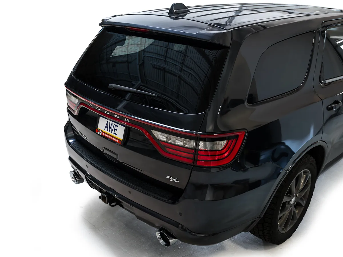 AWE Track Edition Exhaust for Dodge Durango 3.6 / 5.7 - Chrome Silver Tips product image