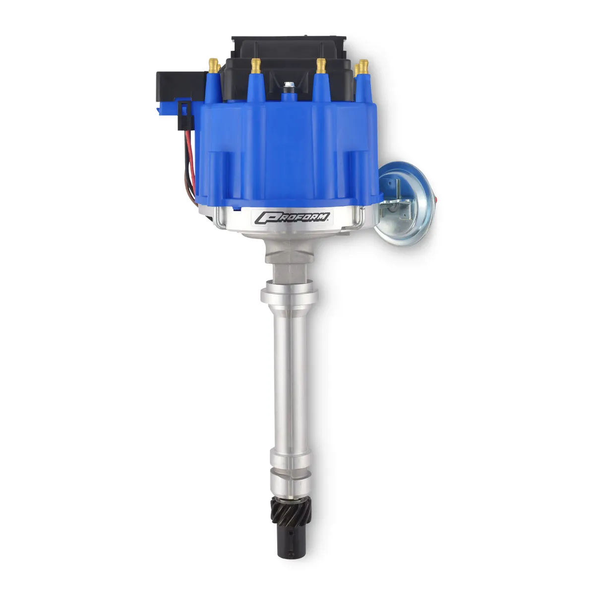 HEI Distributor Racing Type w/Vac-Adv Blue Cap Polished For Chevy V8 Engines Proform product image