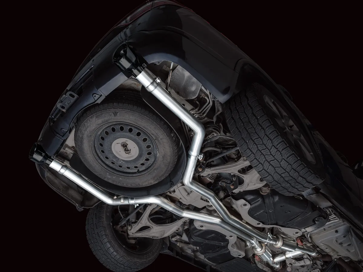 AWE Track Edition Exhaust for Dodge Durango 3.6 / 5.7 - Chrome Silver Tips product image