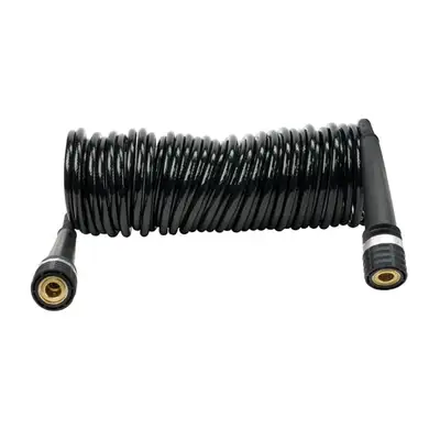Viair Corporation 30Ft. Coil Hose, PU, Inside braided, Quick Connect Coupler on both ends