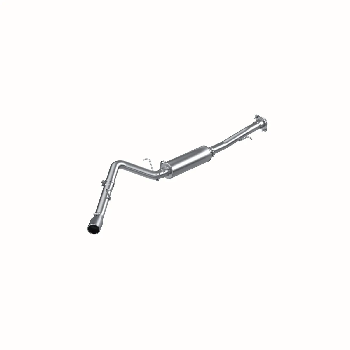 Armor Lite Cat Back Exhaust System; 3 in.; Incl. Ext. Pipe/Muffler/Over Axle Pipe/Tailpipe/Hardware/4 in. OD Tip; Single Side Exit; Aluminized; product image