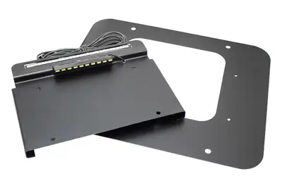 Kentrol 9706 Wrangler Back Side License Plate Mount With LED 2 Stage Gloss Powder Coat