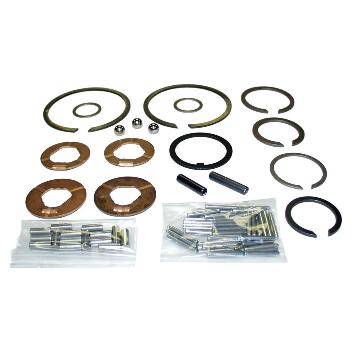Crown Automotive Jeep Replacement 1976-1979 CJ-5 CJ w/ T150 Transmission. Kit includes: Snap Rings Washers Pins Rollers and Chrome Balls 1976-1979 CJ-7 CJ w/ T150 Transmission. Kit includes: Snap Rings Washers Pins Rollers and Chrome Balls