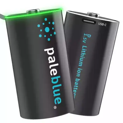 Pale Blue Earth 2 Pack of Dcells With 2x1 Charging Cable