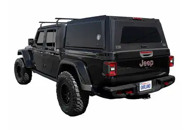 Overland Vehicle Systems Overland Vehicle Systems Expedition Truck Cap w/Full Wing Doors, Front/Rear Windows, 3rd Brake Light - JT
