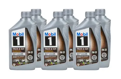 Mobil 1 0W20 Truck & SUV OIl Case 6 x 1 Quart