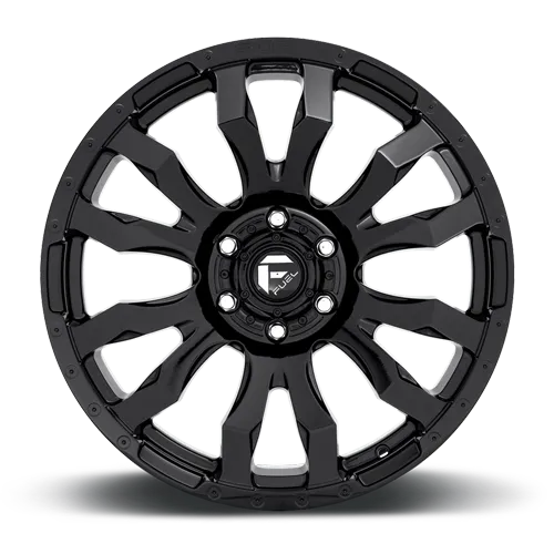 Aluminum Wheels 20X10 Blitz D675 5 On 127 Gloss Black 71.5 Bore -18 Offset Multi Spoke Fuel Off Road Wheels product image