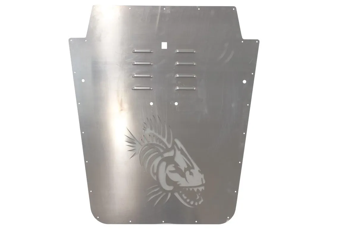 201318 Wrangler Fishbone JK Hood Louver (1318)raw Unpainted Raw Aluminum product image