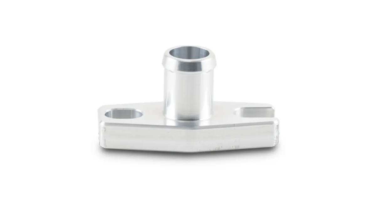 Vibrant Performance Oil Drain Flange; 0.625 in. Port Type; 1.5 To 1.75 in. Bolt Hole Center To Center; For GT15/GT35 Turbos; Male Neck;