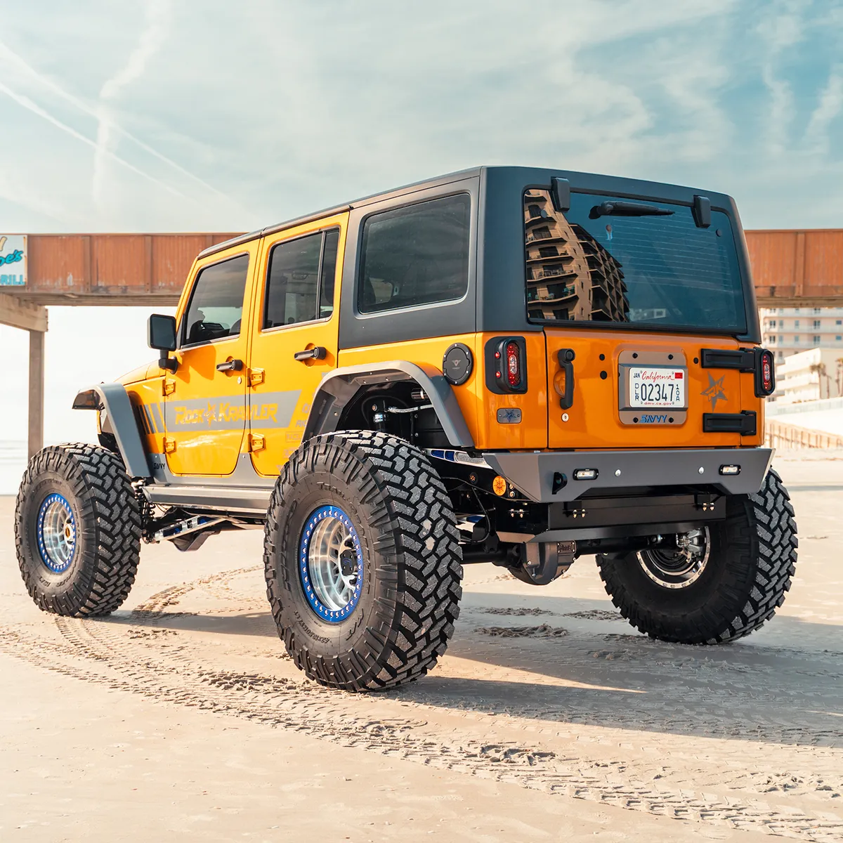 07c Wrangler Krawler Lite High Clearance Rear Bumper Raw product image