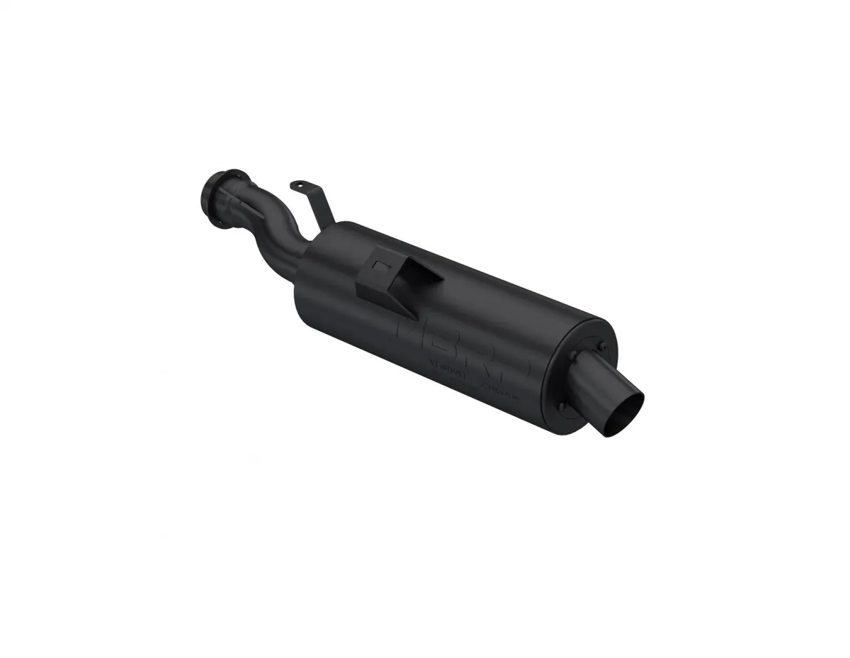 ATV Exhaust System With Performance Muffler; Slip On; 1.75 in. Inlet; 4.25 in. Diameter Body; Packed Muffler; product image