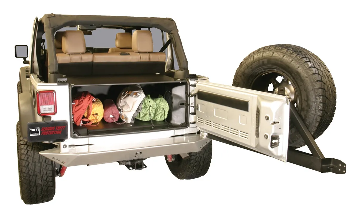 Premium Cargo Enclosure - '11-13 Wrangler JK {4-Door}; '14-18 Wrangler JK (Black) product image
