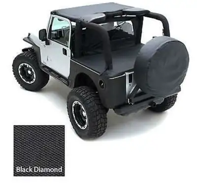 Steinjager Tops and Covers 2007-2011 Bimini 2 Door Black Diamond