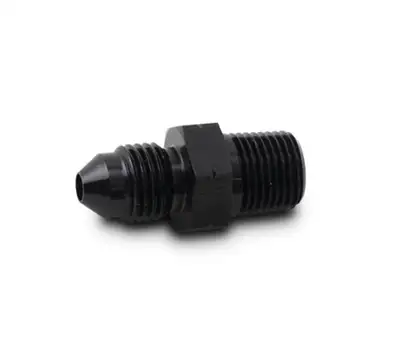 Vibrant Performance Male AN to Male BSPT Adapter Fitting; -10AN To 1/2-14 in. BSPT; Aluminum; Black Anodized;