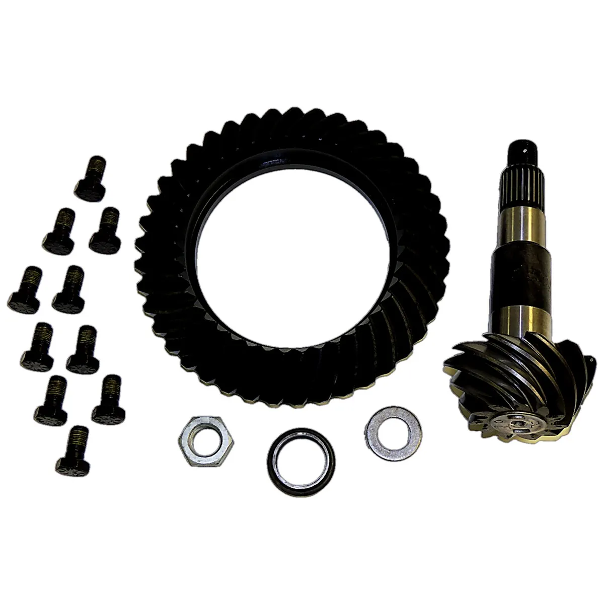 Differential Ring And Pinion; Rear; 3.73 Ratio; Incl. Ring And Pinion/Ring Gear Bolts/Crush Sleeve/Pinion Washer/Pinion Nut; product image