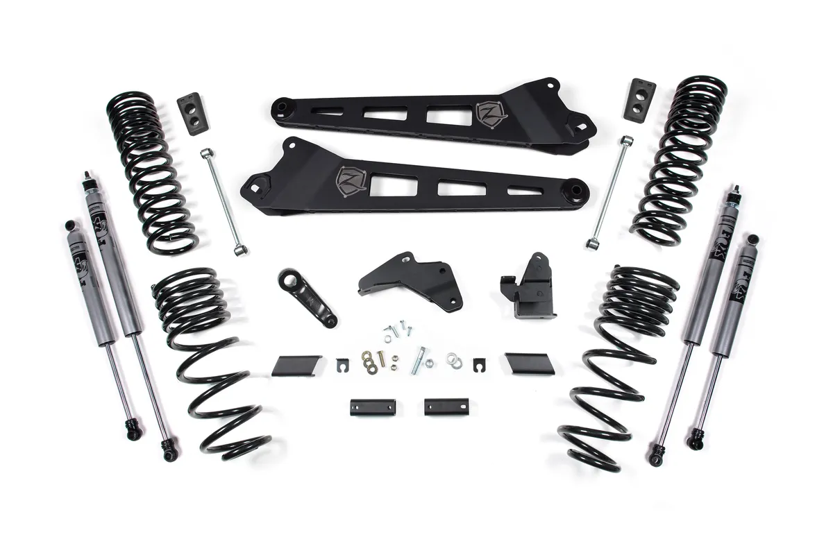 Zone Offroad 2014-2018 Ram 2500 5.5 Replacement Radius Arm Lift Kit - Gas - Front Coil Rear Coil - Fox 2.0 Adventure Series Shocks