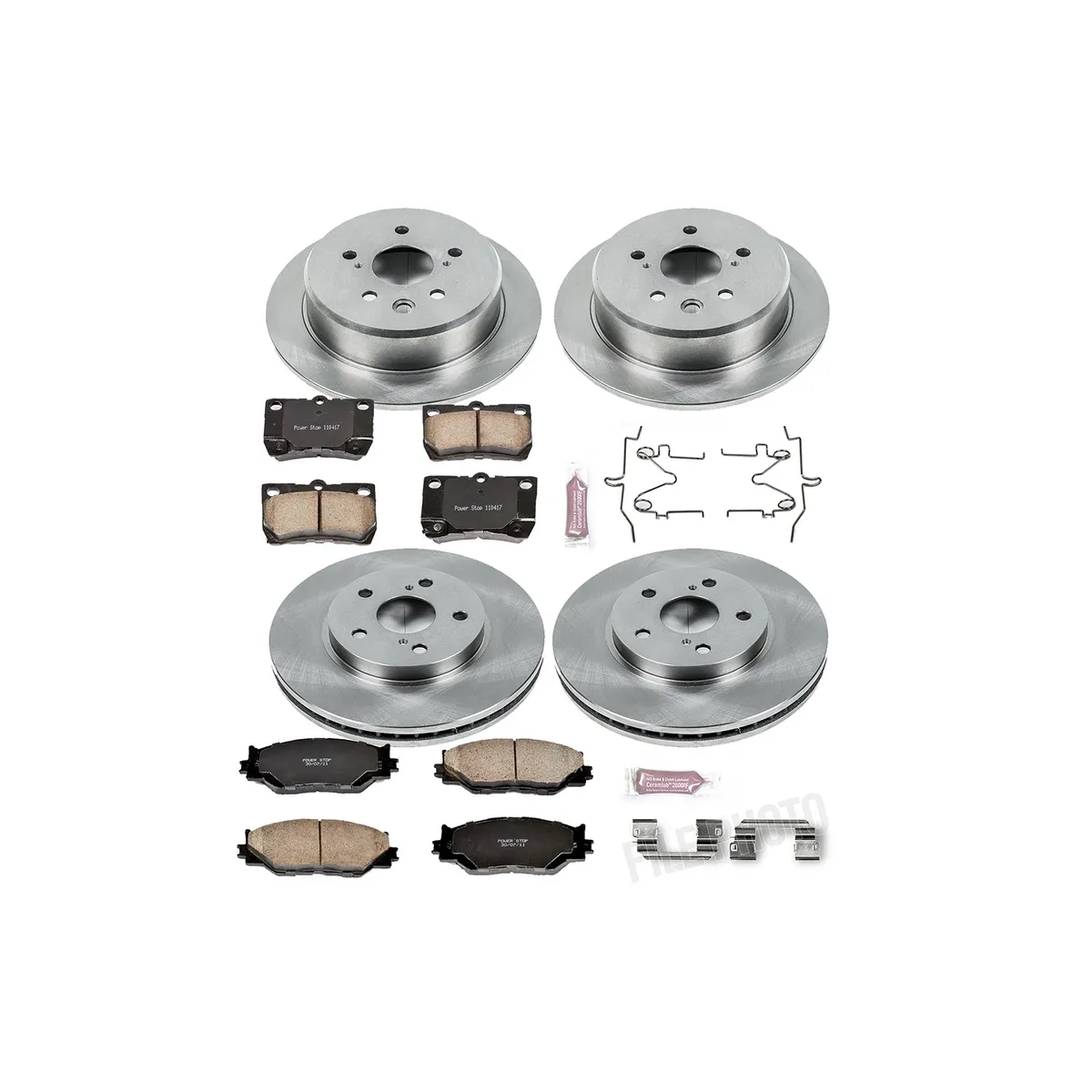 Z17 Direct Replacement Kit: Rotors; Ceramic Pads W/Hardware product image