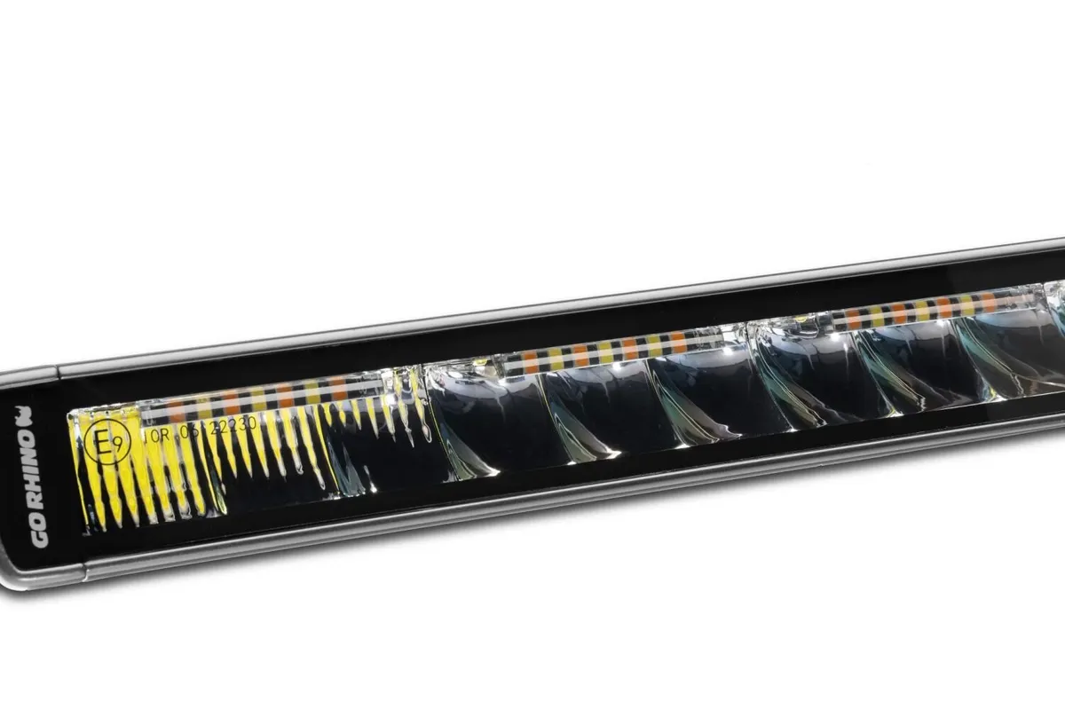 go Rhino 751653212css Blackout Combo Series - Singleline 30 Single Row LED Light Bar W/Amber Leds product image