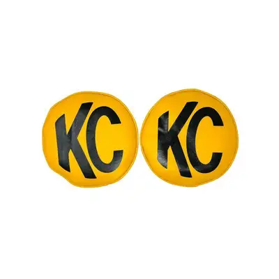 KC HiLiTES KC HiLiTES 5801 Cover - Retro 8 Vinyl Yellow w/ Black KC Soft (pr)