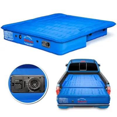AirBedz Airbedz by Pittman Outdoors - Ppi 105 Mid Size 5'-5.5' Short Bed With Built-In Rechargeable Battery Air Pump - The Original Truck Bed Air Mattress Includes Tailgate Extension Air Mattress
