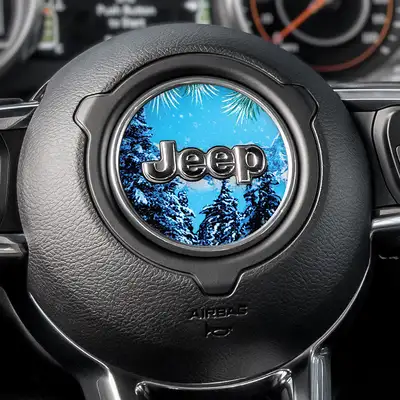 Under The Sun Inserts Winter Skyline Steering Wheel Decal