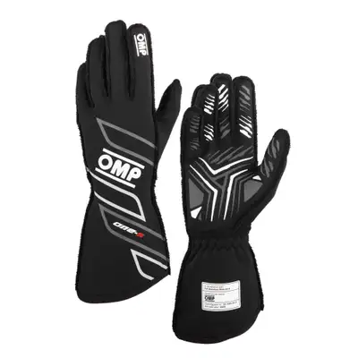 OMP Racing INC One-S Gloves My2025 Fia 8856-2018 Black Sz. XL