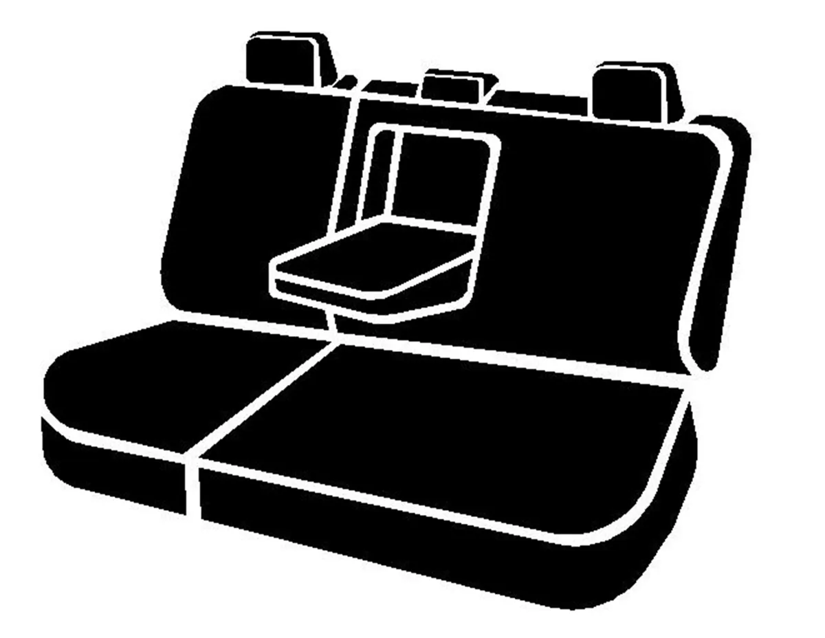 Wrangler™ Custom Seat Cover; Saddle Blanket; Black; Split Seat 60/40; Adjustable Headrests; Center Seat Belt; product image