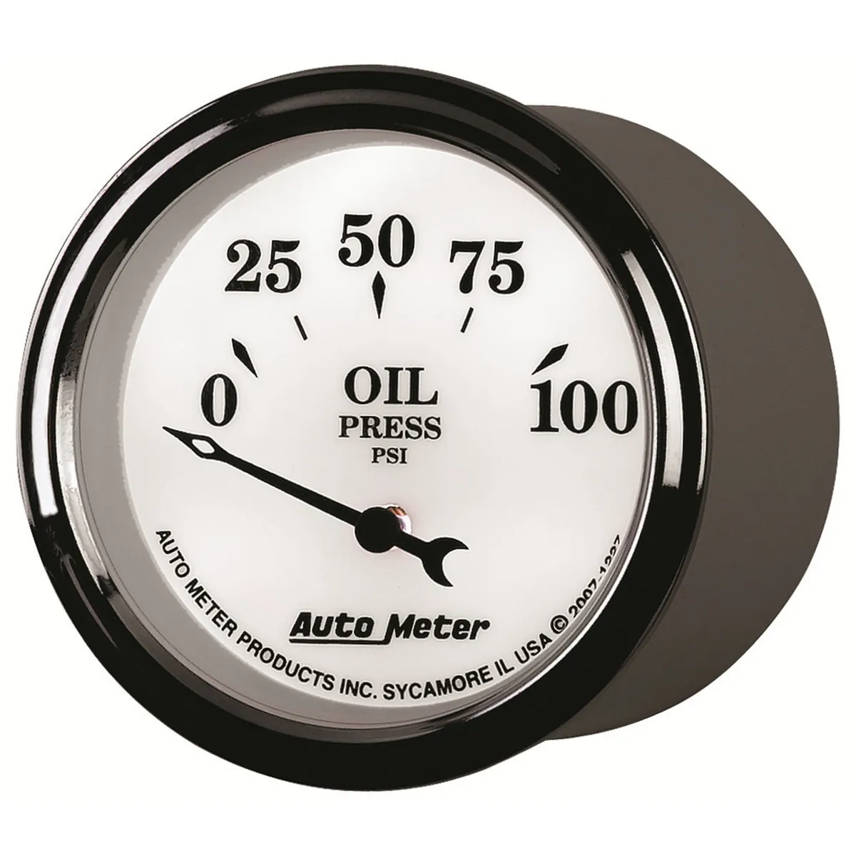 Gauge, Oil Press, 2 1/16", 100psi, Elec, Old Tyme White II product image