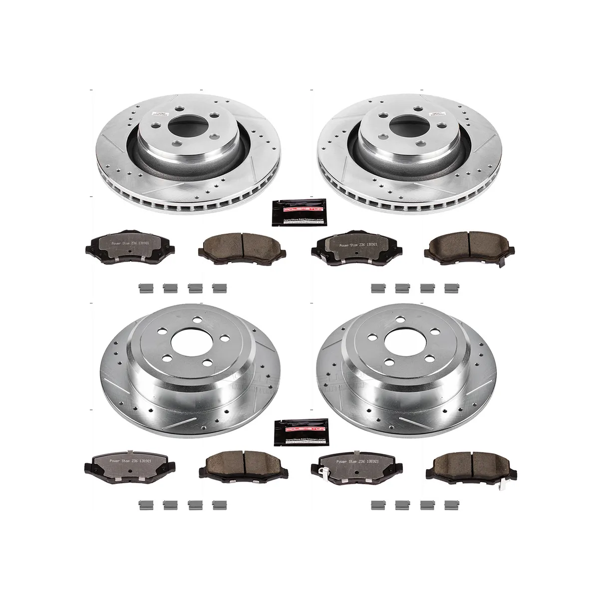 Z36 Truck/Tow Upgrade Kit: Drilled/Slotted Rotors; Carbon-Fiber Ceramic Pads W/Hardware product image