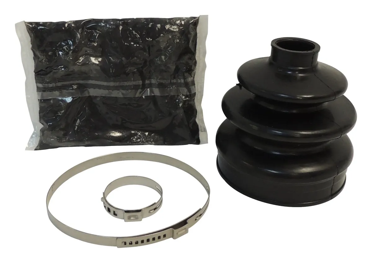 CV Joint Boot Kit; Front Inner; Incl. Boots/Clamps/Snap Rings/Grease; product image